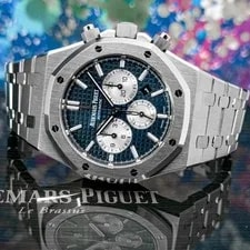 Audemars Piguet Royal Oak Chronograph 26331ST.OO.1220ST.01 41mm Blue Dial B & P 2