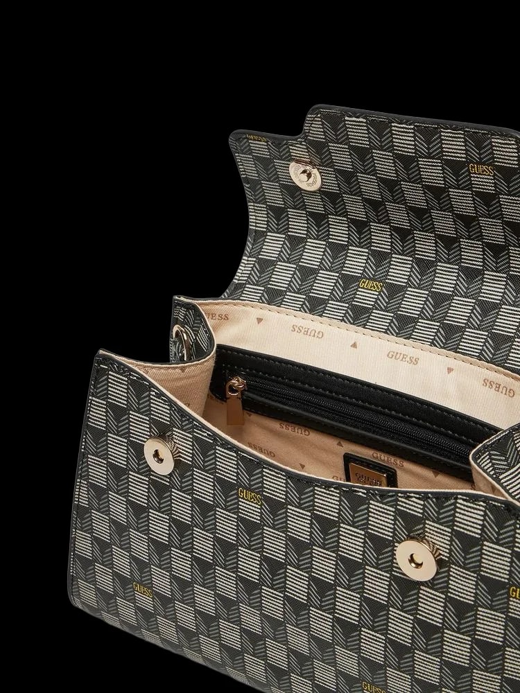 Guess Checkered Top Handle — 2