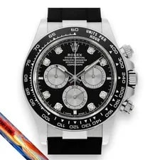 Rolex — Rolex Cosmograph Daytona 8P Diamond 126519LNG Black Steel — Watch — resale