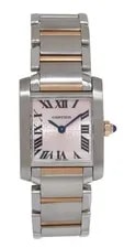 Cartier Tank Francaise Small Rose Gold/Steel 160th Anniversary 2384 2