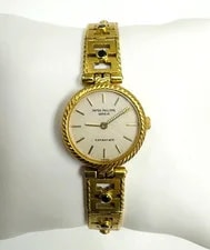 Patek Philippe Tiffany & Co 18K Gold With Blue Diamond Accents 3