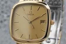 Omega — Omega de Ville Cal.1430 Gold Dial Date 30mm Quartz — Watch — resale