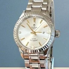 Tudor Style 12110 Diamond Analog Automatic Box Papers Swiss 3