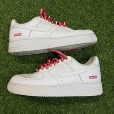 Nike — Size 9.5 M - Nike Air Force 1 Low Supreme Box Logo - CU9225100 — Sneaker — resale