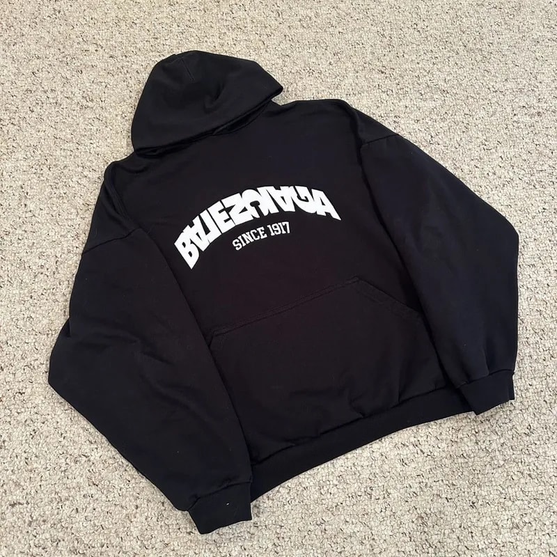 Balenciaga — Balenciaga Backflip Logo Hoodie — streetwear — resale