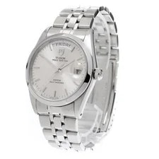 Tudor Prince Date 76200 36mm SS Silver #C6406 2