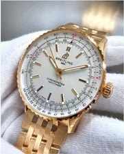 New Breitling Navitimer Automatic 41mm 18K Rose Gold R17329F41G1R1 2