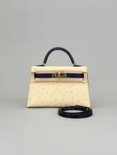 Hermès — Hermes Kelly 20 HSS Beton/ Iris Hardware U Stamp 2023 — Handbag — resale