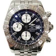 Breitling — Breitling A13356 Chronomat Evolution 4mm Blue Automatic Chronograph Box Papers — Watch — resale