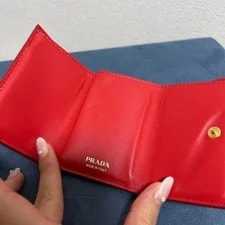 Prada Wallet Compact Wallet 1MH021 From Japan 2