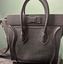Celine Luggage Satchel Top Handle W/ Detachable Strap, Zip 2