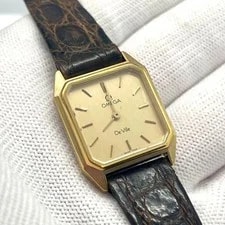 Battery Replaced / Comes With Box Omega de Ville Gold Octagon 4