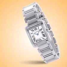 Cartier Tank Francaise Quartz Stainless Steel W51008Q3 4