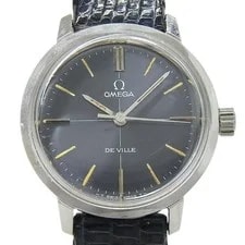 Omega — Omega de Ville 535 013 Stainless Steel / Leather 25mm Navy Dial #NW406 — Watch — resale