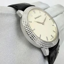 2010 Audemars Piguet Classique Clous de Paris 15163BC 38MM Beige 18K White Gold 3