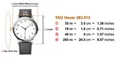 *Near * TAG Heuer 383.513 Formula 1 Black Red Dial 35mm Quartz 2