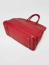 Hermes 35cm Grenat Palladium Plated Birkin 3