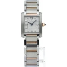 Cartier Tank Francaise SM 11P Diamond WE110004 Stainless Steel/K18PG W... 2