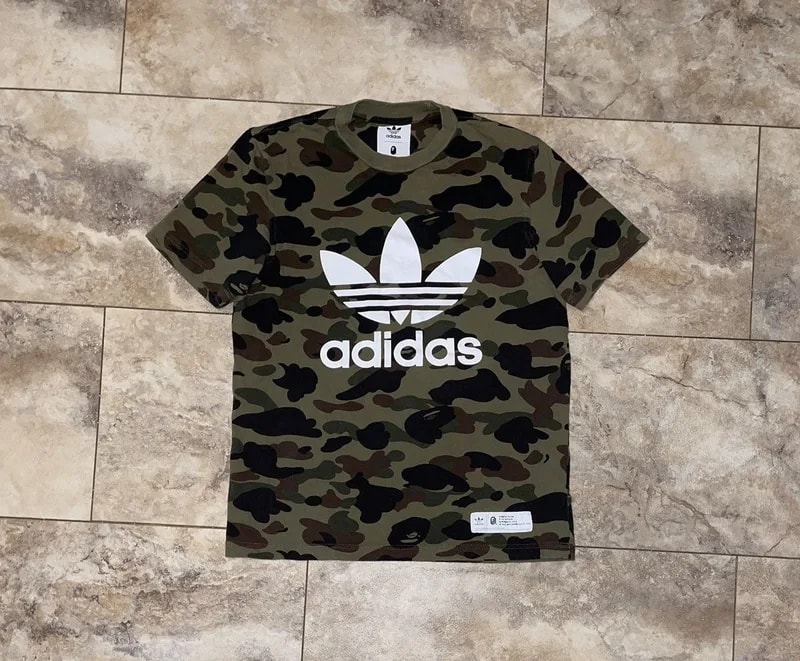 Adidas — Bape X Adidas Adicolor First Camo Tee — streetwear — resale