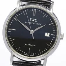 IWC — IWC Schaffhausen Portofino IW356308 Date Black Dial Automatic Watch_837037 — Watch — resale