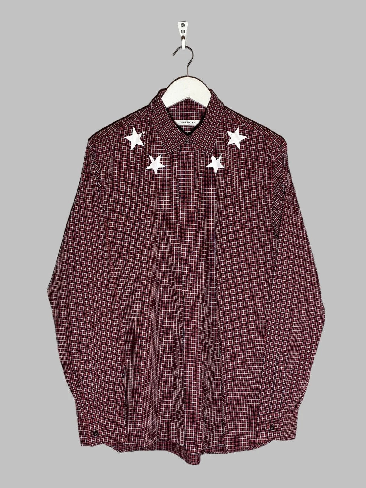 Givenchy — Givenchy Long Sleeve Checkered Shirt — streetwear — resale