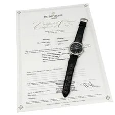 Patek Philippe Calatrava 5297G-001 18K White Gold Black Dial Diamond 3