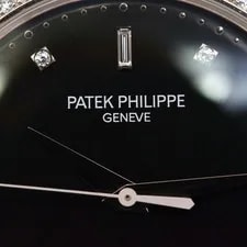 Patek Philippe Calatrava 5297G-001 18K White Gold Black Dial Diamond 4