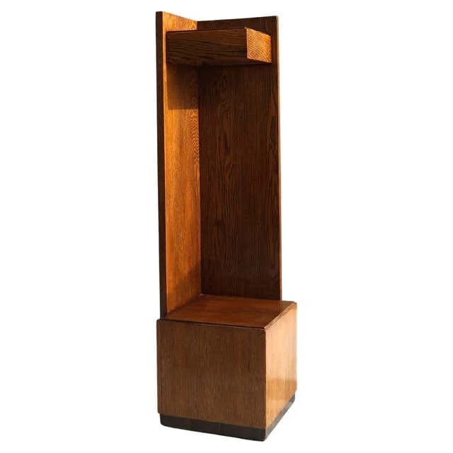 Dutch Art Deco Modernist Hague School Corner Pedestal, 1920s — Furniture — resale