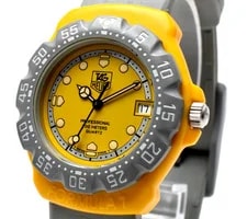 TAG Heuer Formula 1 382.513/1 Yellow Gray 200M Quartz #45 3