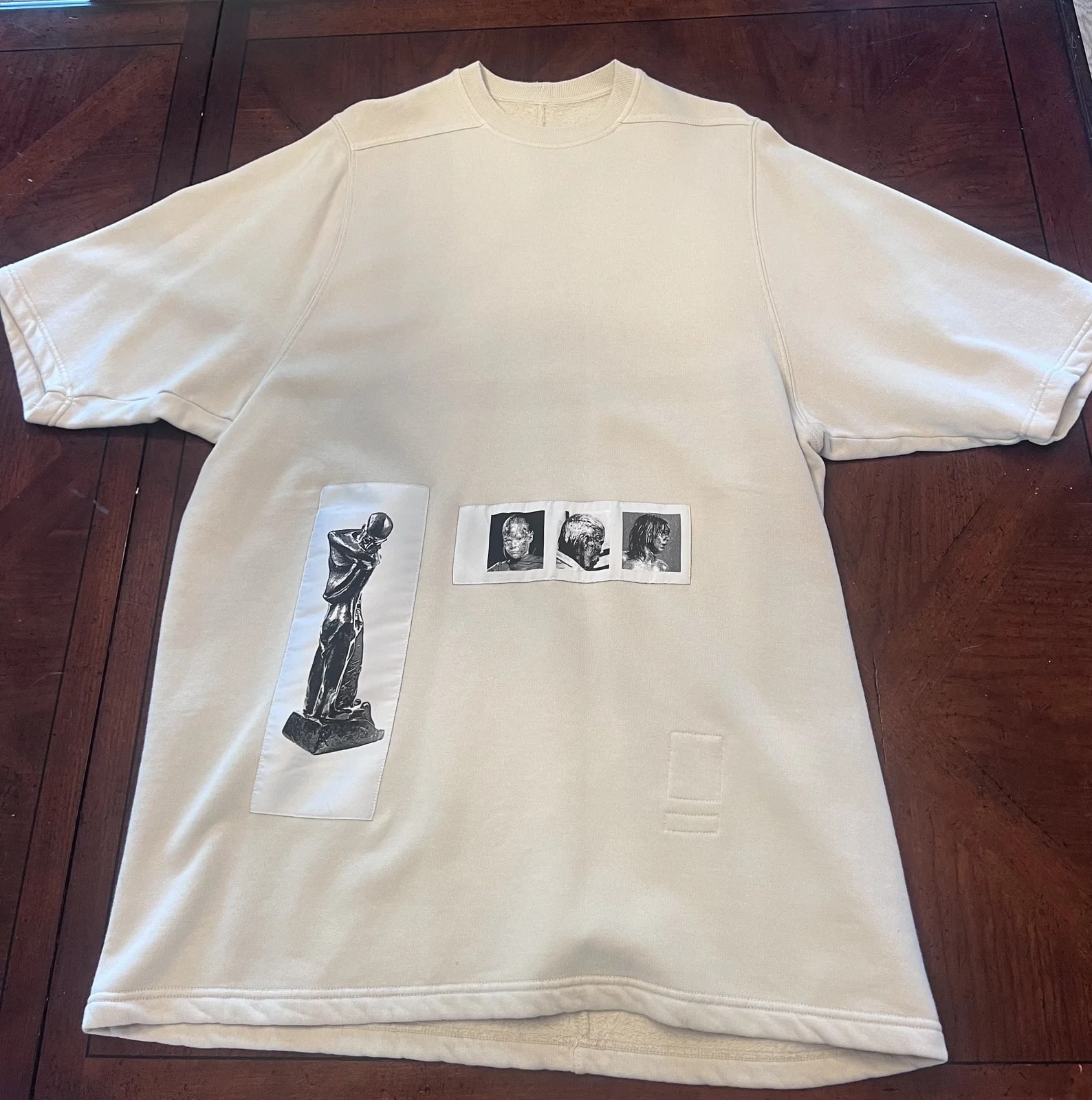 Rick Owens DRKSHDW — Rick Owens Drkshdw Patch T Shirt — streetwear — resale