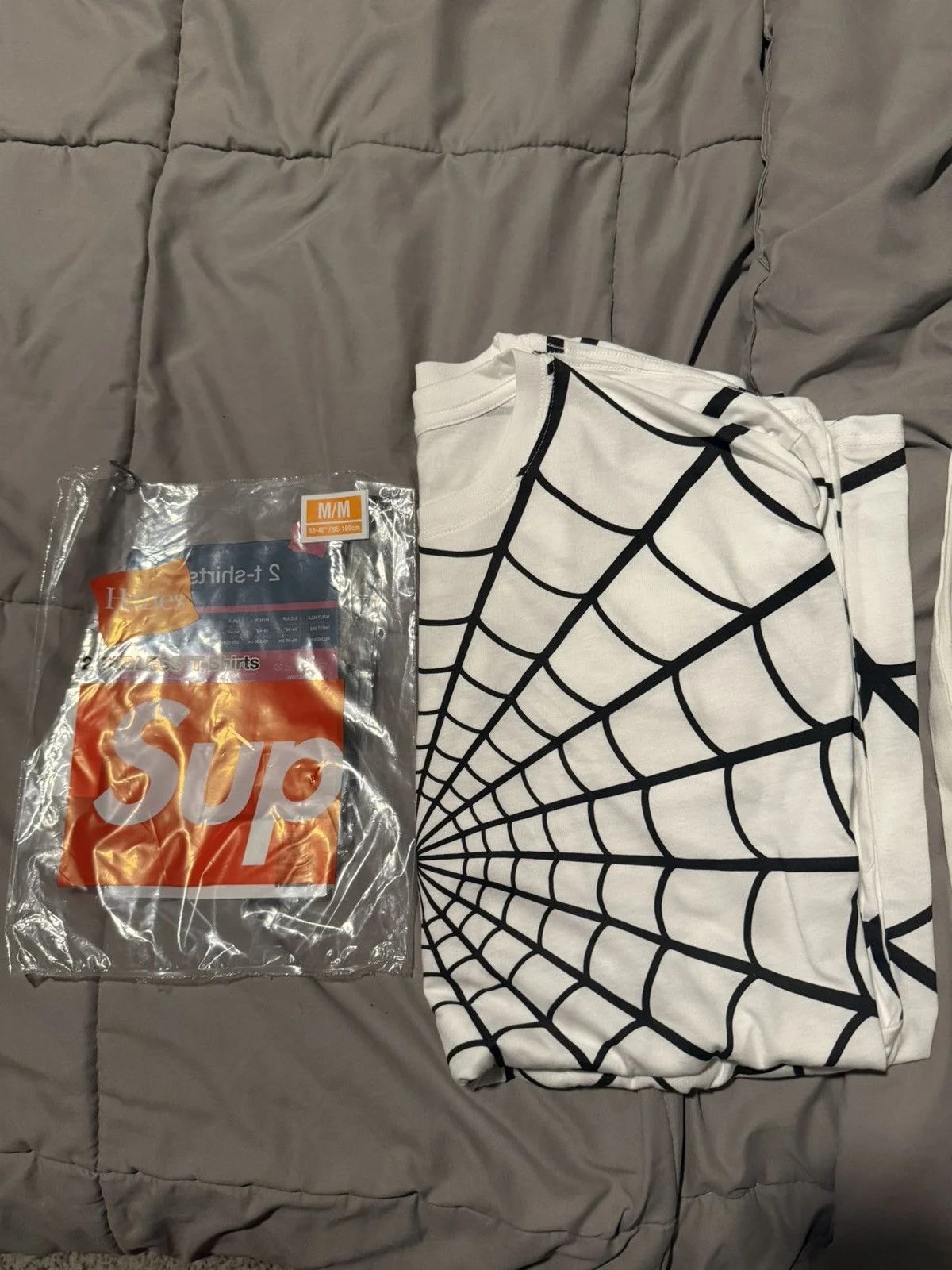Supreme — Supreme X Spiderman Tagless Tees (2 Pack) — streetwear — resale
