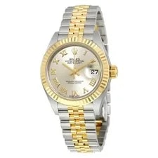 Rolex — Lady-Datejust Silver Dial Steel and 18kt Yellow Gold Jubilee — Watch — resale