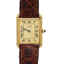 Cartier — Authentic [Unserviced - Value Price] Cartier Must Tank LM Gold Plated W10027... — Watch — resale
