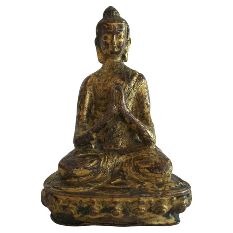 Dynasty — Chinese Gilt-Bronze Figure of A Bodhisattva - Qing Dynasty - 18th Century — Furniture — resale