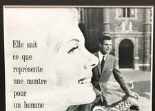 Rolex 1960s Poster Colored France Paris Advertisement Antique Free 3