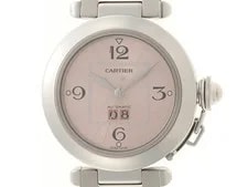 Cartier — Cartier Pasha C Big Date W31058M7 Stainless Steel 35mm Pink Dial #DW708 — Watch — resale