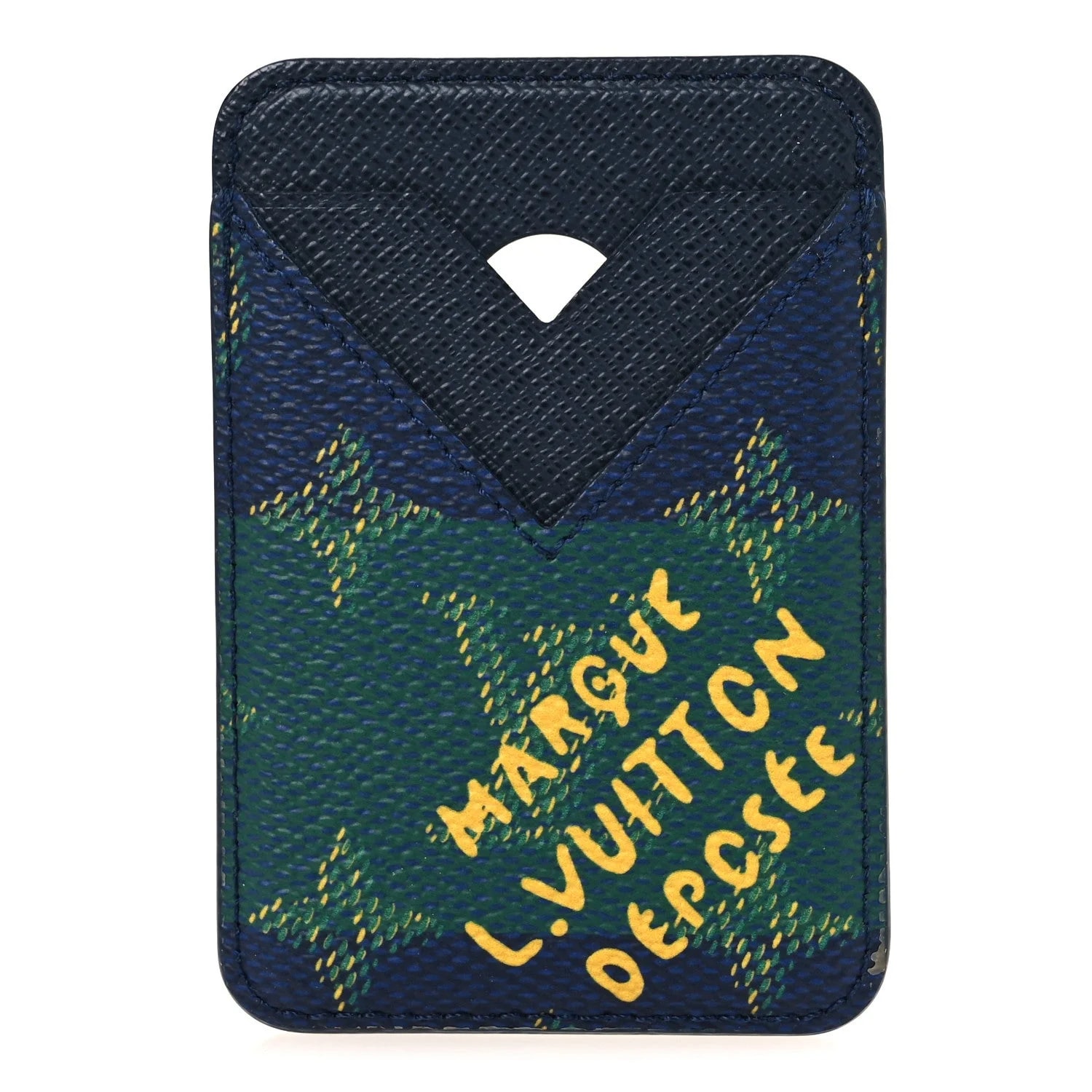 Louis Vuitton — Heritage Magnetic Card Holder Stripes — Accessory — resale