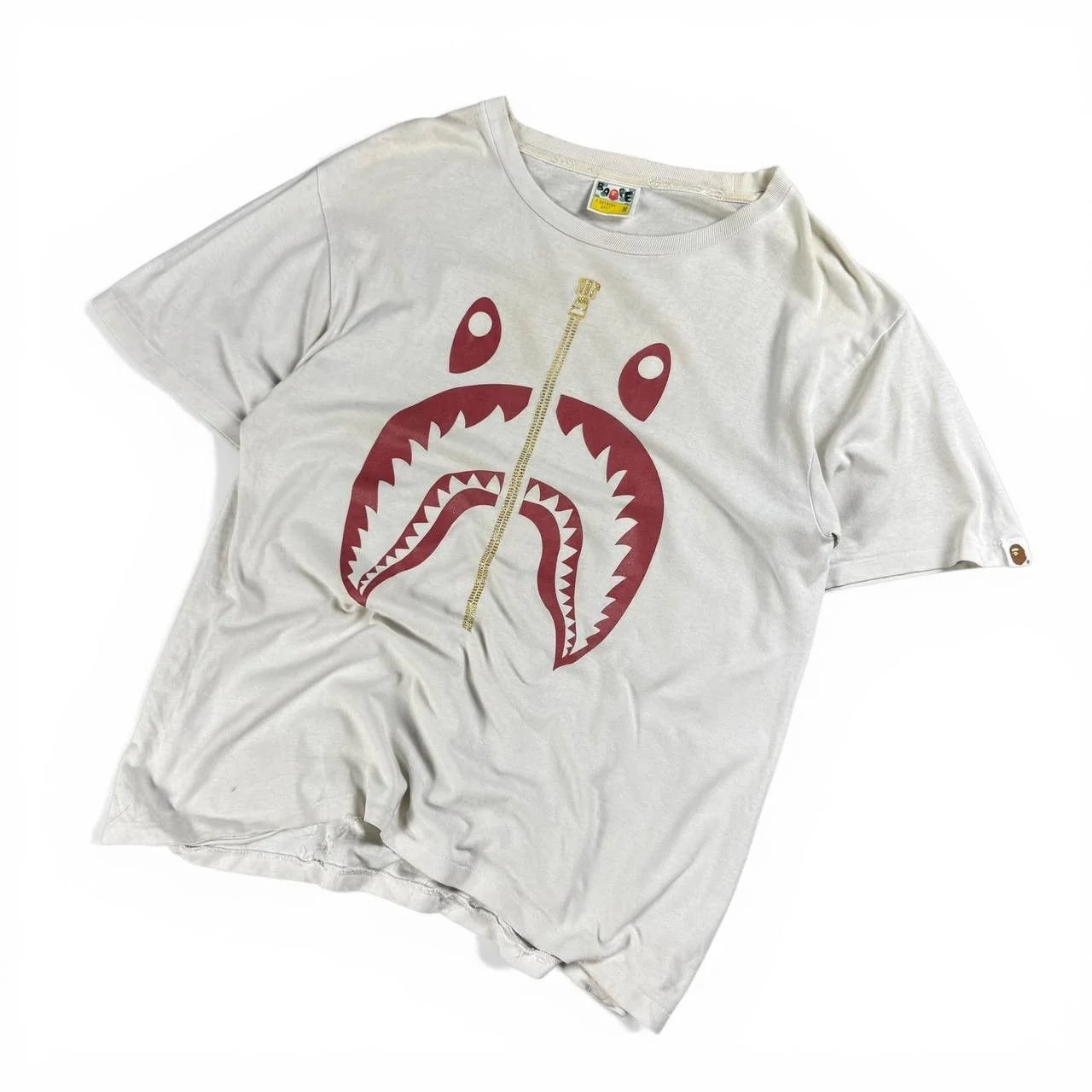 Bape — Bape Shark Face Zip Tee — streetwear — resale