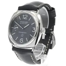 Panerai Radiomir Black Seal PAM00380 45mm SS Leather Small Seconds #C327 2