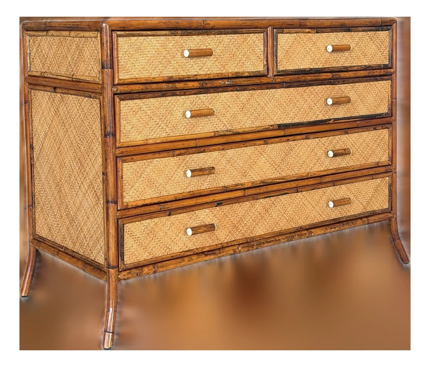 E. Murio Manila Refinished & Five Drawer Chest — Furniture — resale