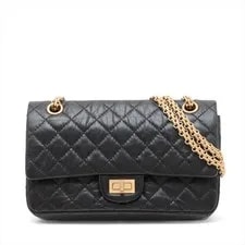 Chanel — Chanel Matelasse 2.55 Calf Double Flap Double Chain Metal — Handbag — resale