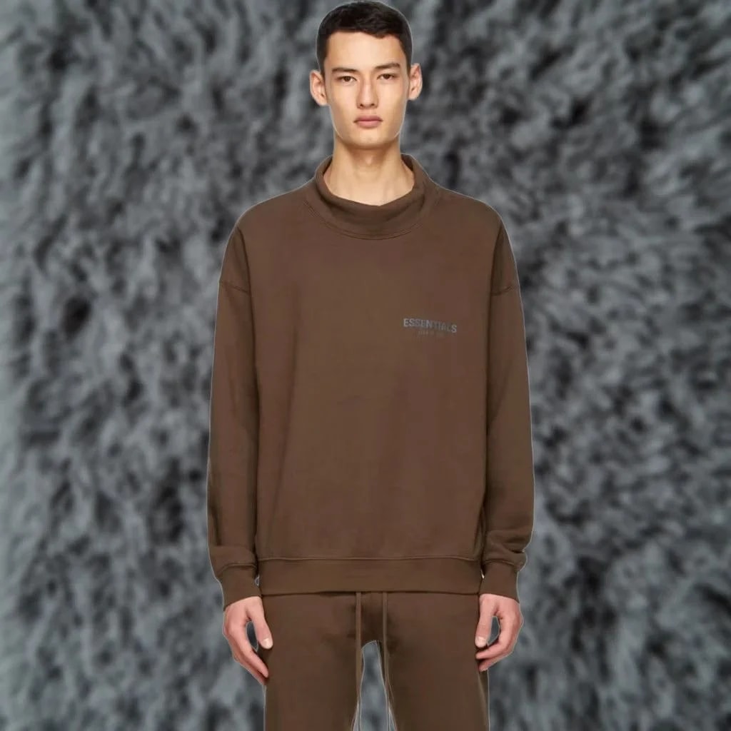 Fear of God Essentials — Fear of God Essentials Mock Neck Sweatshirt Main XL Oversized Pullover — streetwear — resale