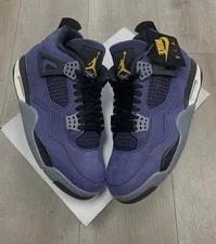 ’S Size 9.5 🔥 Air Jordan 4 Retro Lakers Imperial FV5029-500 🚀 2