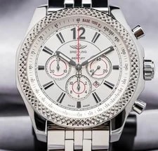 Breitling — Breitling Bentley Barnato 42mm Silver Dial Box Papers eBay Live A41390 — Watch — resale