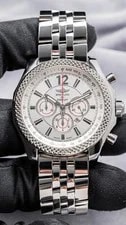 Breitling Bentley Barnato 42mm Silver Dial Box Papers eBay Live A41390 3