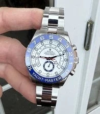 Rolex — Rolex 116680 Yacht-Master II Steel Blue Hands Only Approx 2015 — Watch — resale