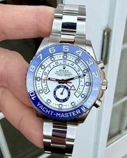Rolex 116680 Yacht-Master II Steel Blue Hands Only Approx 2015 3