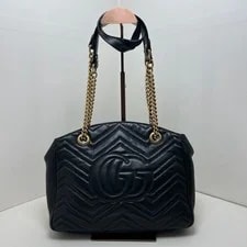 Gucci GG Marmont Cowhide Wave Chain 4