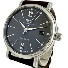 IWC — IWC Portofino Diamond 12P IW458603 Watches Stainless Steel/leather Mechanic... — Watch — resale