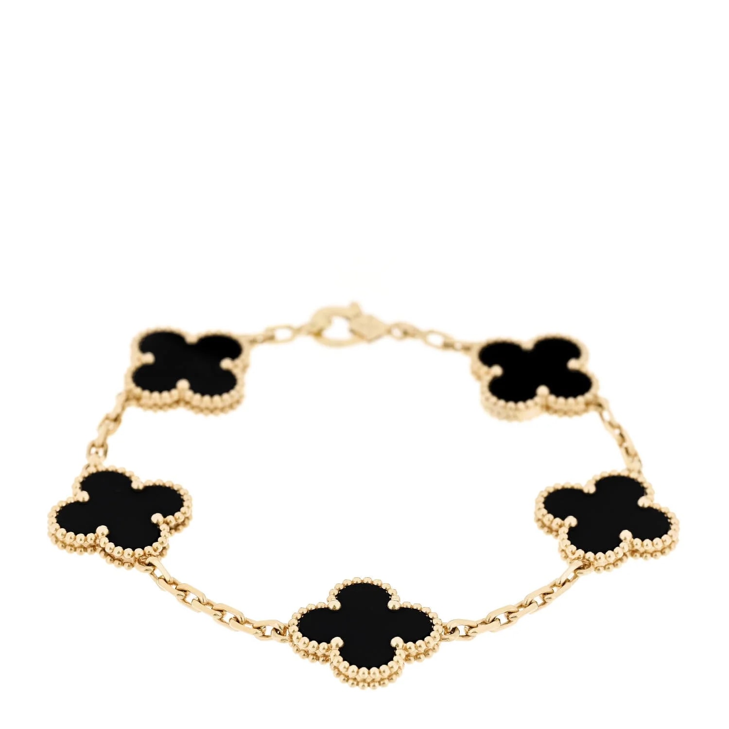 Van Cleef & Arpels — 18K Yellow Gold 5 Motifs Alhambra — Jewelry — resale